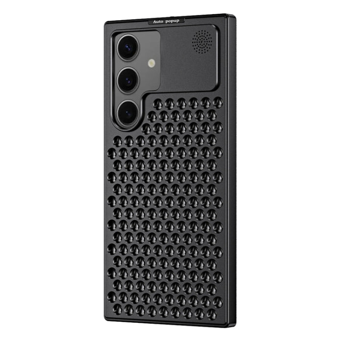 R-JUST RJ58 Aromatherapy Metal Cooling Phone Case, For Samsung Galaxy S24+ 5G, For Samsung Galaxy S24 5G, For Samsung Galaxy S23 Ultra 5G