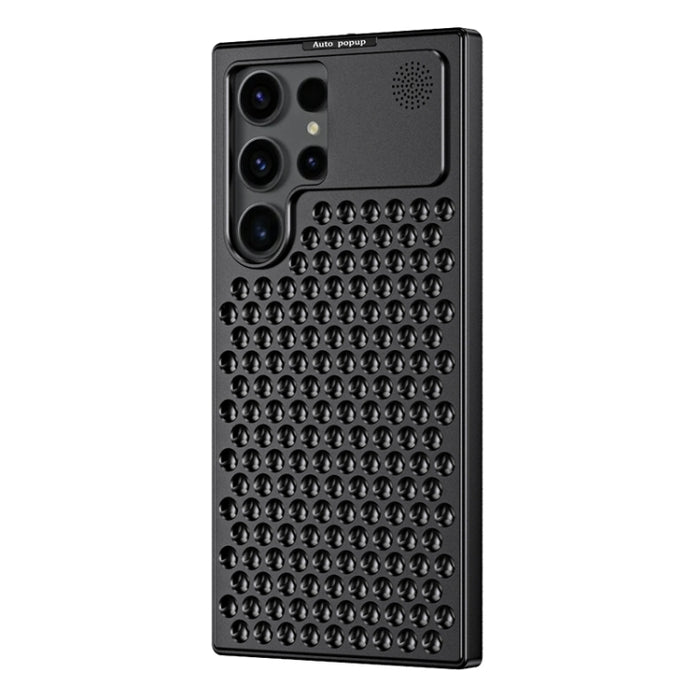 R-JUST RJ58 Aromatherapy Metal Cooling Phone Case, For Samsung Galaxy S24+ 5G, For Samsung Galaxy S24 5G, For Samsung Galaxy S23 Ultra 5G
