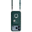 For iPhone 17 Pro Max Organ Card Bag Ring Holder Phone Case with Long Lanyard(Green)