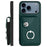 For iPhone 17 Pro Max Organ Card Bag Ring Holder Phone Case with Long Lanyard(Green)