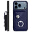 For iPhone 17 Pro Max Organ Card Bag Ring Holder Phone Case with Long Lanyard(Blue)