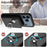 For iPhone 17 Pro Max Organ Card Bag Ring Holder Phone Case with Long Lanyard(Black)