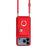 For iPhone 17 Pro Max Organ Card Bag Ring Holder Phone Case with Long Lanyard(Red)