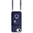 For iPhone 16e Organ Card Bag Ring Holder Phone Case with Long Lanyard(Blue)