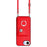 For iPhone 16e Organ Card Bag Ring Holder Phone Case with Long Lanyard(Red)