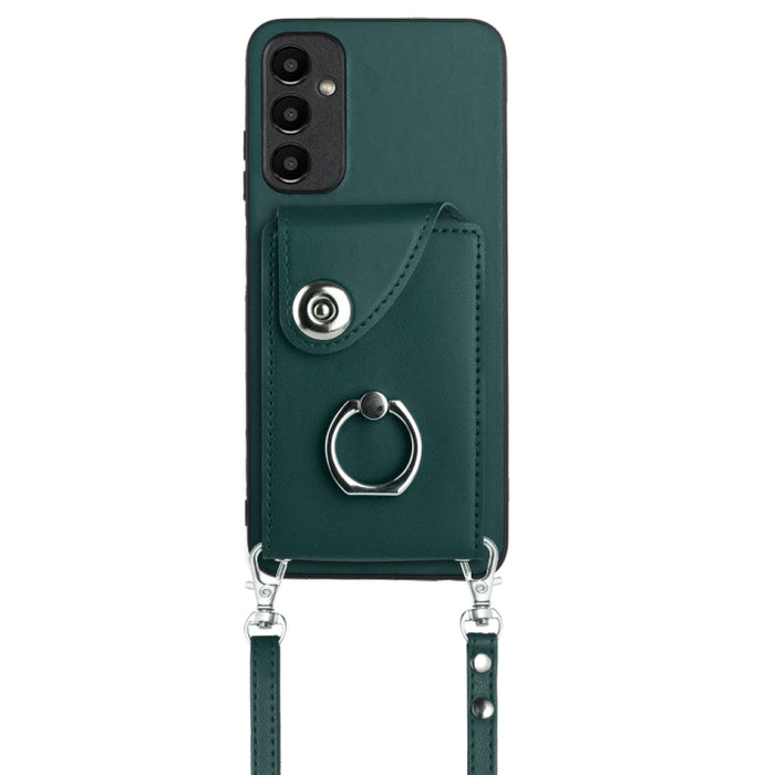Organ Card Bag Ring Holder Phone Case with Long Lanyard, For Samsung Galaxy A25 5G, For Samsung Galaxy S23 FE 5G, For Samsung Galaxy A24 4G, For Samsung Galaxy A04e/M04/F04 4G, For Samsung Galaxy A34 5G, For Samsung Galaxy A54 5G�����������������������...