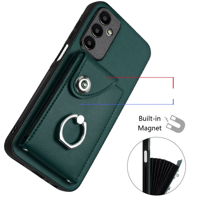 Organ Card Bag Ring Holder Phone Case with Long Lanyard, For Samsung Galaxy A25 5G, For Samsung Galaxy S23 FE 5G, For Samsung Galaxy A24 4G, For Samsung Galaxy A04e/M04/F04 4G, For Samsung Galaxy A34 5G, For Samsung Galaxy A54 5G�����������������������...
