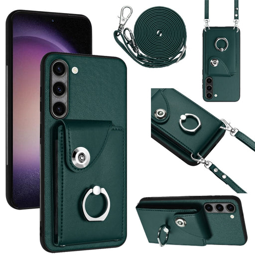 Organ Card Bag Ring Holder Phone Case with Long Lanyard, For Samsung Galaxy S23 5G, For Samsung Galaxy A14 5G, For Samsung Galaxy A04 4G, For Samsung Galaxy A13 5G / A04s, For Samsung Galaxy S20 FE, For Samsung Galaxy A23 165.4mm�����������������������...