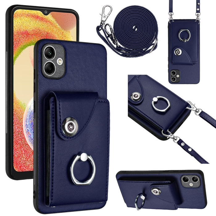 Organ Card Bag Ring Holder Phone Case with Long Lanyard, For Samsung Galaxy S23 5G, For Samsung Galaxy A14 5G, For Samsung Galaxy A04 4G, For Samsung Galaxy A13 5G / A04s, For Samsung Galaxy S20 FE, For Samsung Galaxy A23 165.4mm�����������������������...