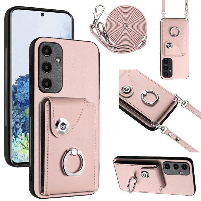Organ Card Bag Ring Holder Phone Case with Long Lanyard, For Samsung Galaxy A55, For Samsung Galaxy A35, For Samsung Galaxy S24 Ultra 5G, For Samsung Galaxy S24+ 5G, For Samsung Galaxy S24 5G, For Samsung Galaxy A15 4G, For Samsung Galaxy A05����������...