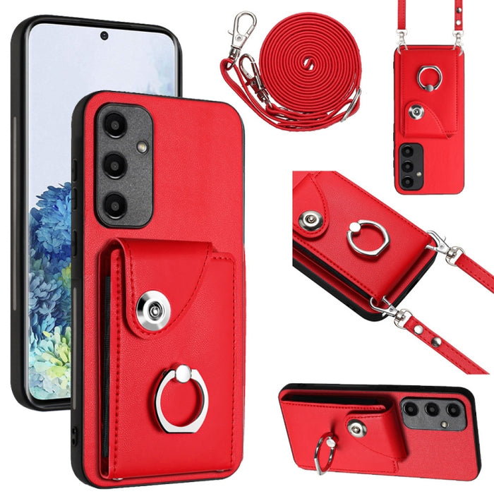 Organ Card Bag Ring Holder Phone Case with Long Lanyard, For Samsung Galaxy A55, For Samsung Galaxy A35, For Samsung Galaxy S24 Ultra 5G, For Samsung Galaxy S24+ 5G, For Samsung Galaxy S24 5G, For Samsung Galaxy A15 4G, For Samsung Galaxy A05����������...