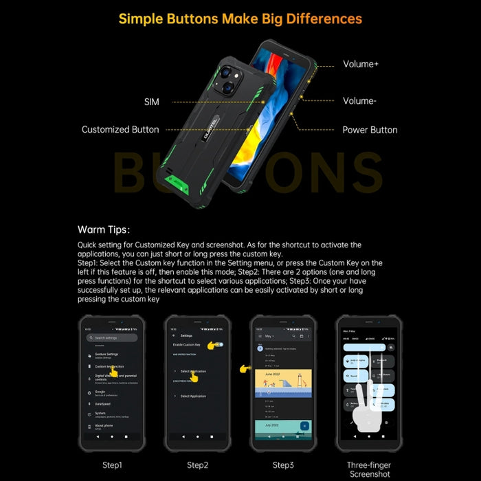 Oukitel WP32, IP68/IP69K, 5.93 inch Android 13 Unisoc Tiger T606 Octa-core, NFC, OTG, Network: 4G