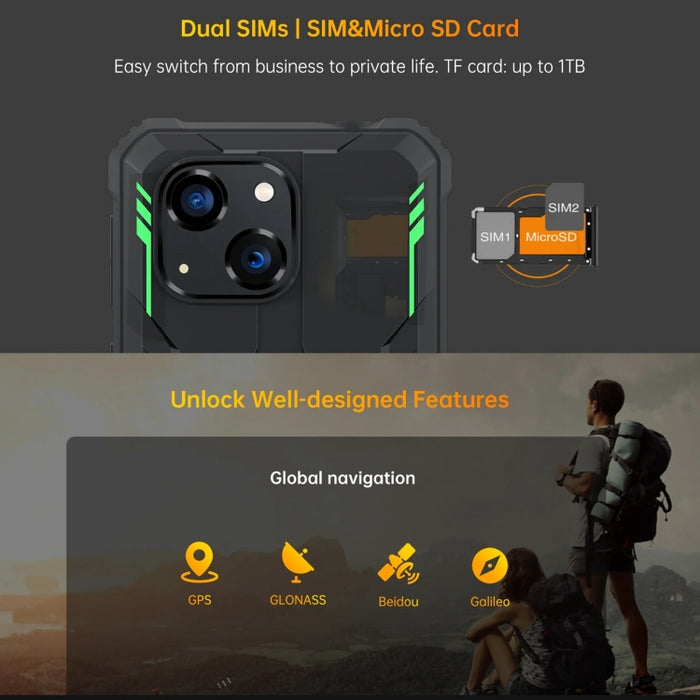 Oukitel WP32, IP68/IP69K, 5.93 inch Android 13 Unisoc Tiger T606 Octa-core, NFC, OTG, Network: 4G