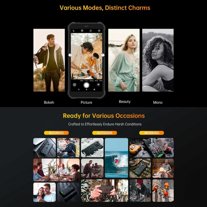 Oukitel WP32, IP68/IP69K, 5.93 inch Android 13 Unisoc Tiger T606 Octa-core, NFC, OTG, Network: 4G