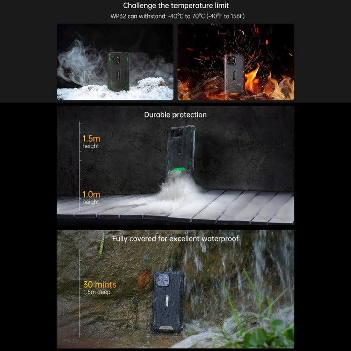 Oukitel WP32, IP68/IP69K, 5.93 inch Android 13 Unisoc Tiger T606 Octa-core, NFC, OTG, Network: 4G