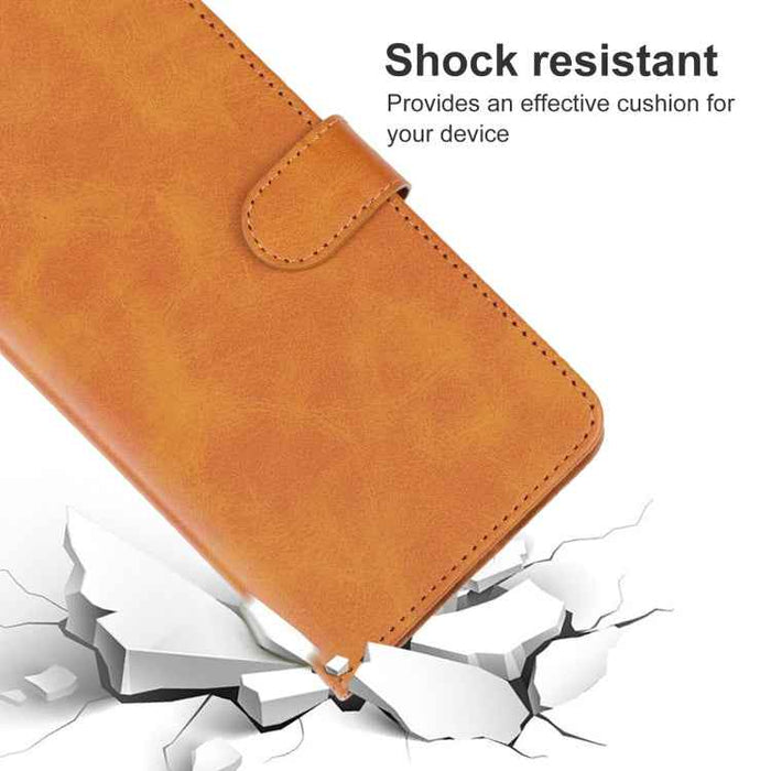 For iPhone 16 Plus Leather Phone Case(Brown)