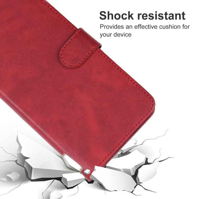 For iPhone 16 Leather Phone Case(Red)