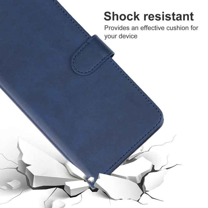 For iPhone 16 Leather Phone Case(Blue)