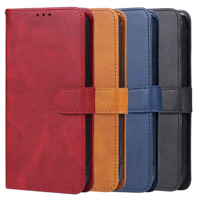 For iPhone 16 Leather Phone Case(Red)