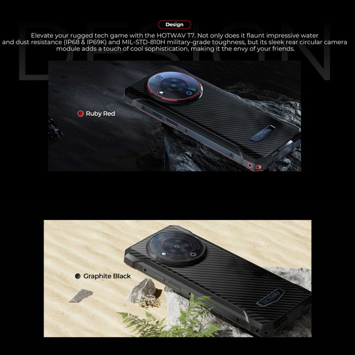 HOTWAV T7 Rugged Phone, 6280mAh, 6.52 inch Android 13 MT8788 Octa Core, Network: 4G, OTG