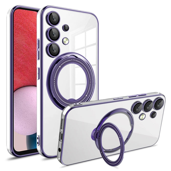 Electroplating MagSafe 360 Degree Rotation Holder Shockproof Phone Case, For Samsung Galaxy S23+, For Samsung Galaxy S23, For Samsung Galaxy S20 FE, For Samsung Galaxy A13 4G, For Samsung Galaxy S22 Ultra, For Samsung Galaxy S22+, For Samsung Galaxy S2...