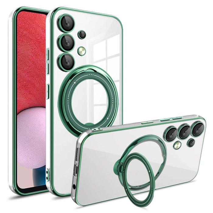 Electroplating MagSafe 360 Degree Rotation Holder Shockproof Phone Case, For Samsung Galaxy S23+, For Samsung Galaxy S23, For Samsung Galaxy S20 FE, For Samsung Galaxy A13 4G, For Samsung Galaxy S22 Ultra, For Samsung Galaxy S22+, For Samsung Galaxy S2...