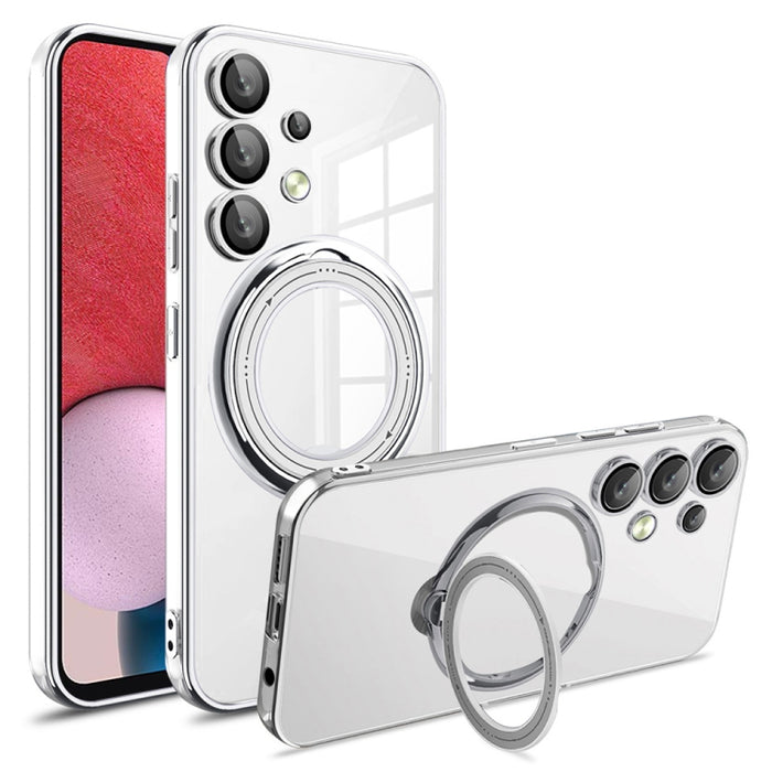 Electroplating MagSafe 360 Degree Rotation Holder Shockproof Phone Case, For Samsung Galaxy S23+, For Samsung Galaxy S23, For Samsung Galaxy S20 FE, For Samsung Galaxy A13 4G, For Samsung Galaxy S22 Ultra, For Samsung Galaxy S22+, For Samsung Galaxy S2...