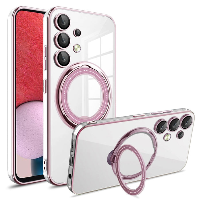 Electroplating MagSafe 360 Degree Rotation Holder Shockproof Phone Case, For Samsung Galaxy S23+, For Samsung Galaxy S23, For Samsung Galaxy S20 FE, For Samsung Galaxy A13 4G, For Samsung Galaxy S22 Ultra, For Samsung Galaxy S22+, For Samsung Galaxy S2...