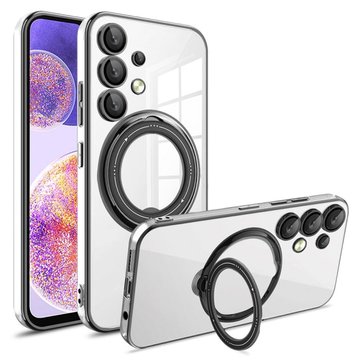 Electroplating MagSafe 360 Degree Rotation Holder Shockproof Phone Case, For Samsung Galaxy A24 4G / A25, For Samsung Galaxy A25 5G Global, For Samsung Galaxy S23 FE 5G, For Samsung Galaxy A23 4G / A23 5G, For Samsung Galaxy A14 4G / A14 5G            ...