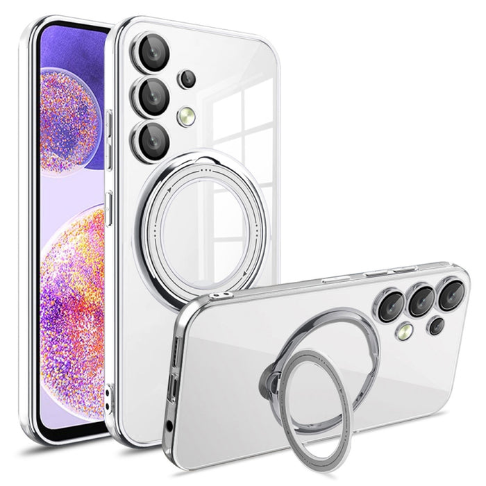 Electroplating MagSafe 360 Degree Rotation Holder Shockproof Phone Case, For Samsung Galaxy A24 4G / A25, For Samsung Galaxy A25 5G Global, For Samsung Galaxy S23 FE 5G, For Samsung Galaxy A23 4G / A23 5G, For Samsung Galaxy A14 4G / A14 5G            ...