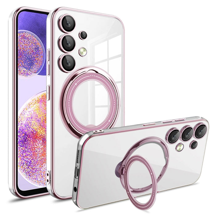 Electroplating MagSafe 360 Degree Rotation Holder Shockproof Phone Case, For Samsung Galaxy A24 4G / A25, For Samsung Galaxy A25 5G Global, For Samsung Galaxy S23 FE 5G, For Samsung Galaxy A23 4G / A23 5G, For Samsung Galaxy A14 4G / A14 5G            ...