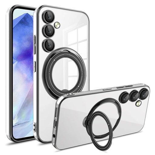 Electroplating MagSafe 360 Degree Rotation Holder Shockproof Phone Case, For Samsung Galaxy A55, For Samsung Galaxy A35, For Samsung Galaxy S24 Ultra, For Samsung Galaxy S24+, For Samsung Galaxy S24, For Samsung Galaxy A15, For Samsung Galaxy A05������...