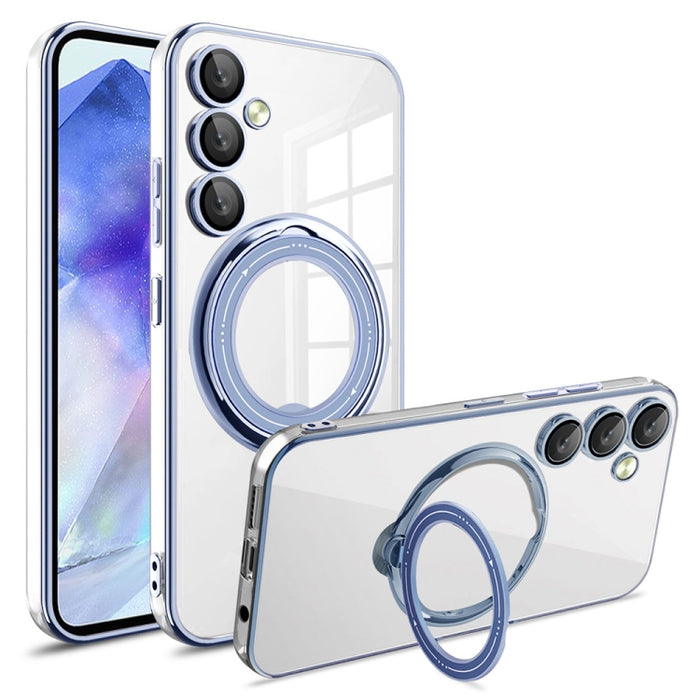 Electroplating MagSafe 360 Degree Rotation Holder Shockproof Phone Case, For Samsung Galaxy A55, For Samsung Galaxy A35, For Samsung Galaxy S24 Ultra, For Samsung Galaxy S24+, For Samsung Galaxy S24, For Samsung Galaxy A15, For Samsung Galaxy A05������...