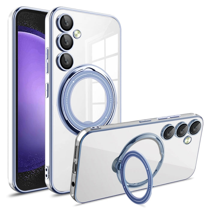 Electroplating MagSafe 360 Degree Rotation Holder Shockproof Phone Case, For Samsung Galaxy A24 4G / A25, For Samsung Galaxy A25 5G Global, For Samsung Galaxy S23 FE 5G, For Samsung Galaxy A23 4G / A23 5G, For Samsung Galaxy A14 4G / A14 5G            ...