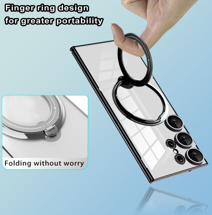 Electroplating MagSafe 360 Degree Rotation Holder Shockproof Phone Case, For Samsung Galaxy A24 4G / A25, For Samsung Galaxy A25 5G Global, For Samsung Galaxy S23 FE 5G, For Samsung Galaxy A23 4G / A23 5G, For Samsung Galaxy A14 4G / A14 5G������������...