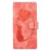 For iPhone 17 Pro Max Pen Heart Cat Embossed Leather Phone Case(Orange)