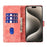 For iPhone 17 Pro Max Pen Heart Cat Embossed Leather Phone Case(Orange)