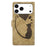 For iPhone 17 Pro Max Pen Heart Cat Embossed Leather Phone Case(Apricot)