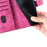 For iPhone 17 Pen Heart Cat Embossed Leather Phone Case(Pink)