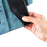 For iPhone 17 Air Pen Heart Cat Embossed Leather Phone Case(Blue)
