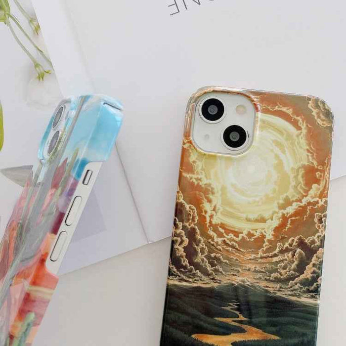 For iPhone 16 Pro Varnishing Water Stick PC Phone Case(Cactus Spines)