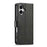 LC.IMEEKE Calf Texture Horizontal Flip Leather Case For iPhone 17(Black)
