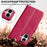 LC.IMEEKE Calf Texture Horizontal Flip Leather Case For iPhone 17(Red)