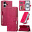 LC.IMEEKE Calf Texture Horizontal Flip Leather Case For iPhone 17(Red)