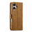 LC.IMEEKE Calf Texture Horizontal Flip Leather Case For iPhone 17(Yellow)
