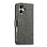 LC.IMEEKE Calf Texture Horizontal Flip Leather Case For iPhone 17(Grey)