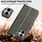 LC.IMEEKE Calf Texture Horizontal Flip Leather Case For iPhone 17(Grey)