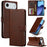 LC.IMEEKE Calf Texture Horizontal Flip Leather Case For iPhone 17 Air(Brown)
