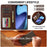 LC.IMEEKE Calf Texture Horizontal Flip Leather Case For iPhone 17 Air(Brown)