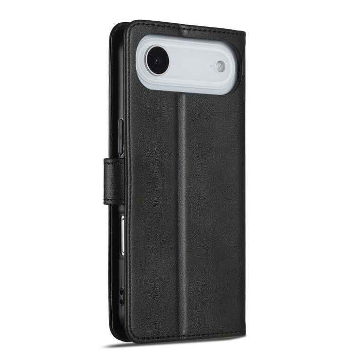 LC.IMEEKE Calf Texture Horizontal Flip Leather Case For iPhone 17 Air(Black)